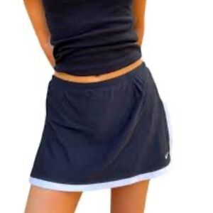 Nike Navy and White Women's Skirt